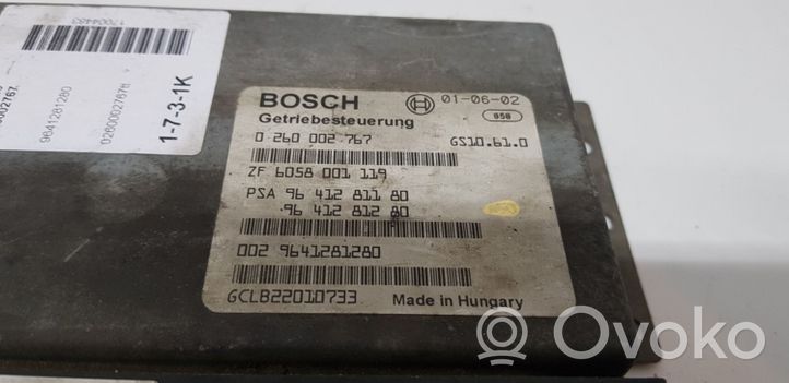 Peugeot 607 Module de contrôle de boîte de vitesses ECU 0260002767