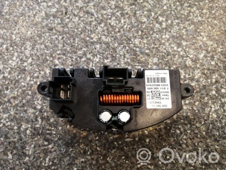 Audi A3 S3 A3 Sportback 8P Résistance moteur de ventilateur de chauffage 5Q0907521D