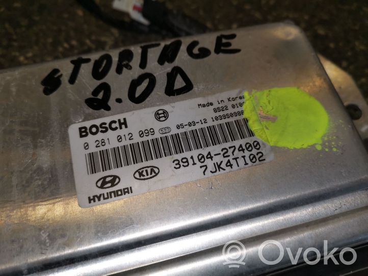 KIA Sportage Komputer / Sterownik ECU i komplet kluczy 0281012099