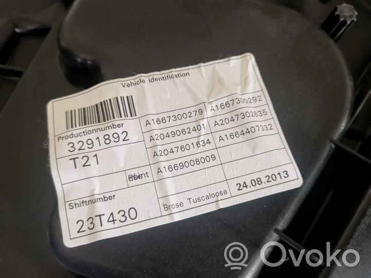 Mercedes-Benz ML W166 El. Lango pakėlimo mechanizmo komplektas A1667300279