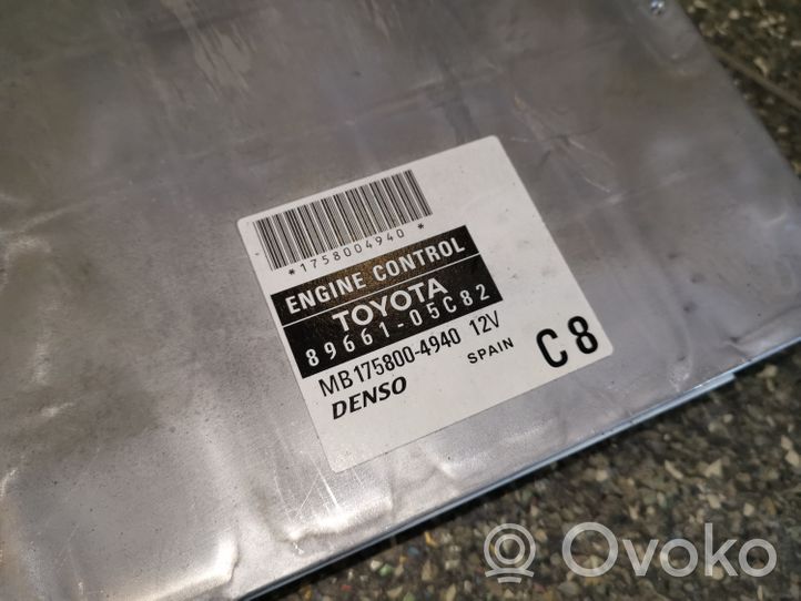 Toyota Avensis T250 Sterownik / Moduł ECU 8966105C82