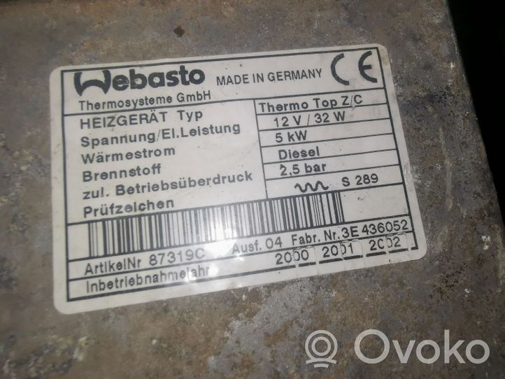 Mercedes-Benz A W168 Unité de préchauffage auxiliaire Webasto 1685000698