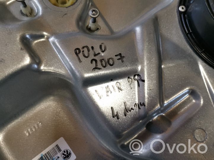 Volkswagen Polo IV 9N3 Meccanismo di sollevamento del finestrino anteriore senza motorino 3B1837401AA