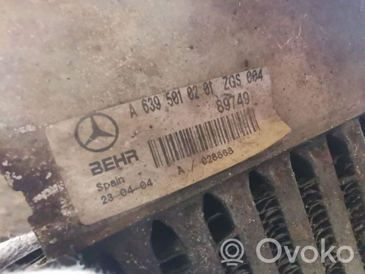 Mercedes-Benz Vito Viano W639 Interkūlerio radiatorius A6395010201