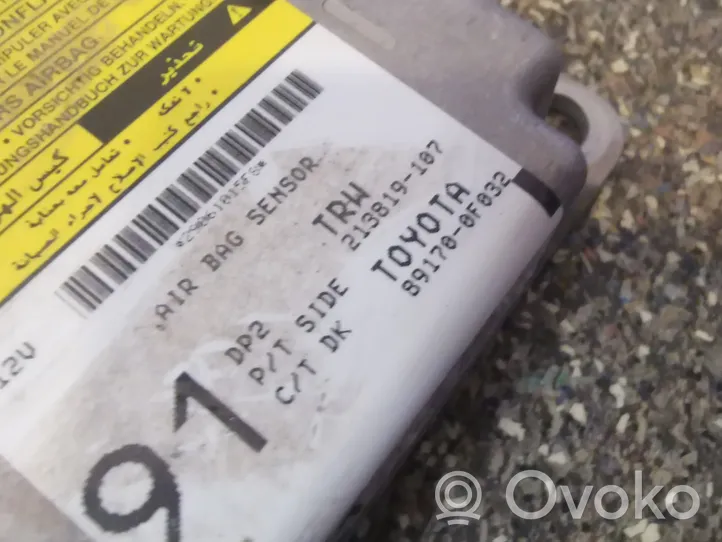 Toyota Corolla Verso E121 Oro pagalvių valdymo blokas 891700F032