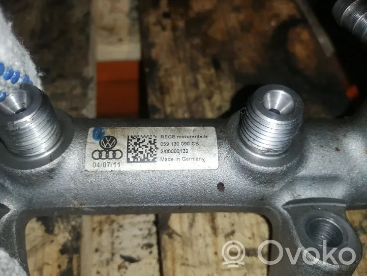 Audi A6 S6 C7 4G Kraftstoffverteiler Einspritzleiste Verteilerrohr 059130090CB