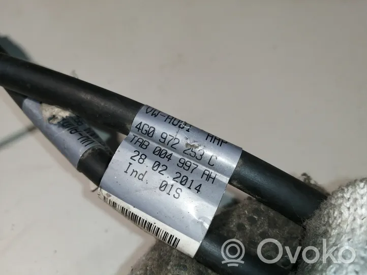 Audi A6 S6 C7 4G Cableado del sensor ABS trasero 4G0972254A