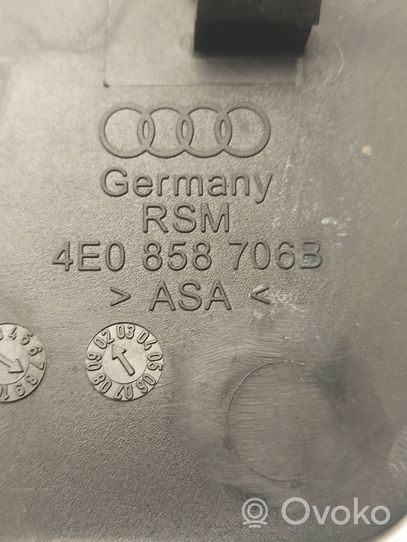 Audi A8 S8 D3 4E Muu etuoven verhoiluelementti 4E0858706B