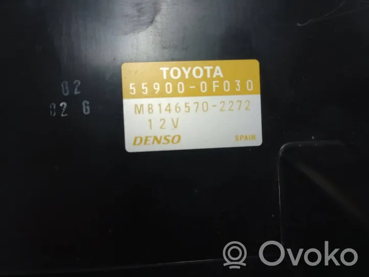 Toyota Corolla Verso E121 Console centrale, commande chauffage/clim 5590-0F030