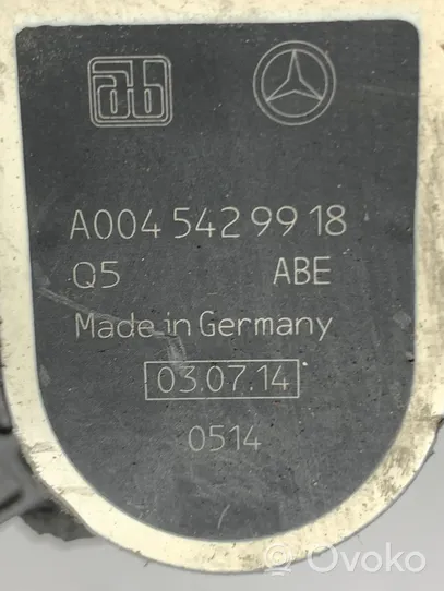 Mercedes-Benz CLA C117 X117 W117 Czujnik poziomowania tylnego zawieszenia pneumatycznego A0045429918