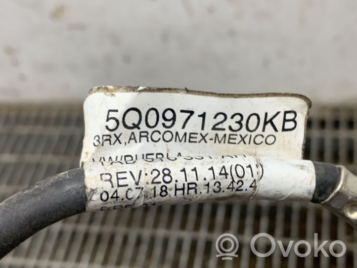 Volkswagen Jetta VII Câble négatif masse batterie 5Q0971230