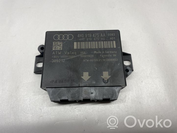 Audi A8 S8 D4 4H Pysäköintitutkan (PCD) ohjainlaite/moduuli 4H0919475AA