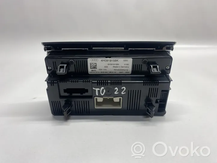 Audi A8 S8 D4 4H Salono ventiliatoriaus reguliavimo jungtukas 4H0919158K