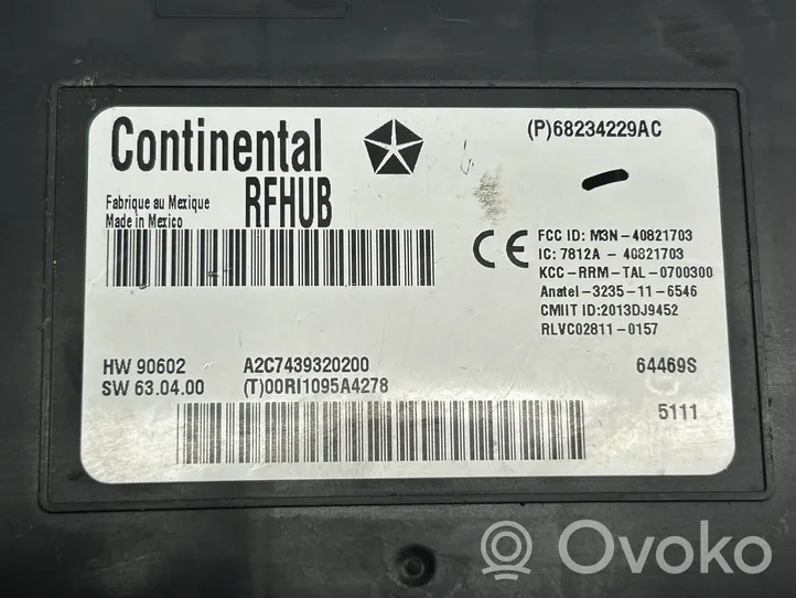 Dodge Charger Module de contrôle sans clé Go P68234229AC