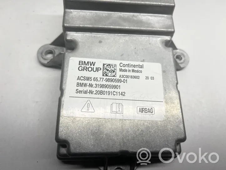 BMW X5 G05 Module de contrôle airbag 9890599