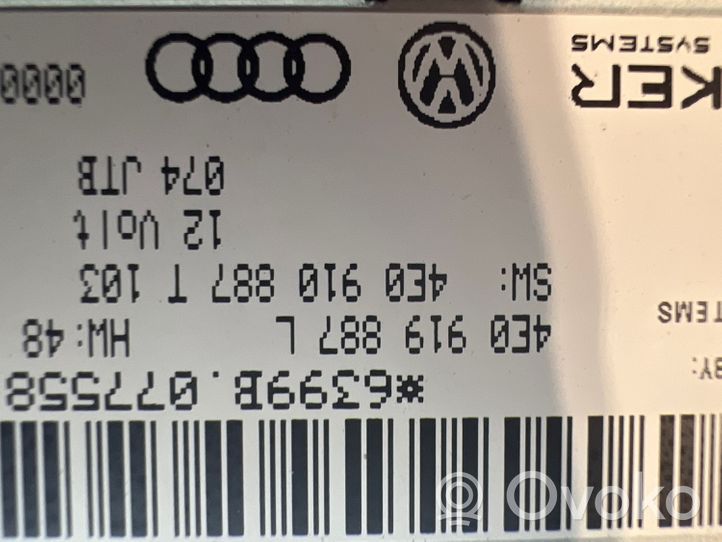 Audi Q7 4L GPS-navigaation ohjainlaite/moduuli 4E0919887L