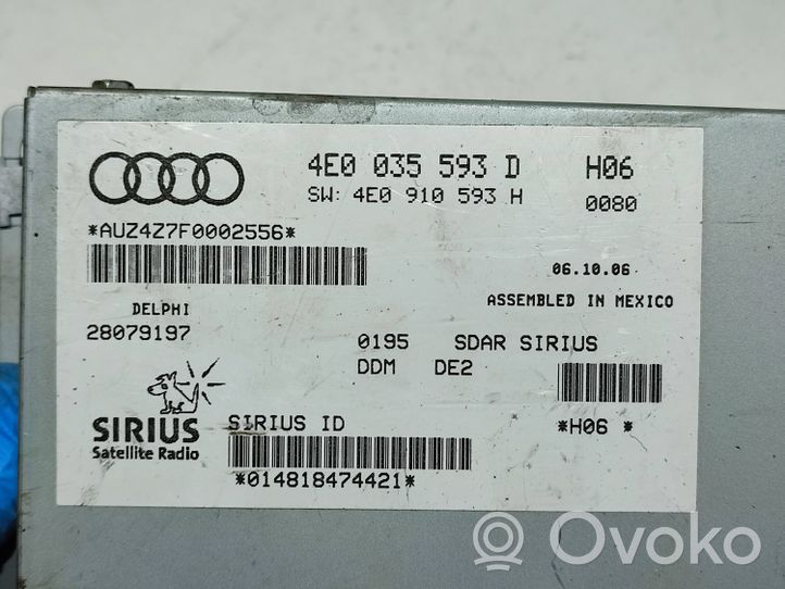 Audi Q7 4L Multimedijos kontroleris 4E0035593D