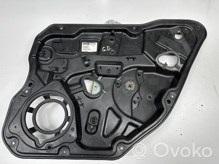 Volvo S60 Rear window lifting mechanism without motor 921044102