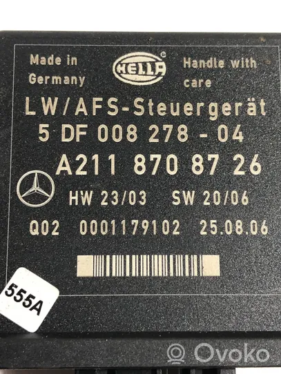 Mercedes-Benz ML W164 Sterownik / Moduł świateł LCM A2118708726