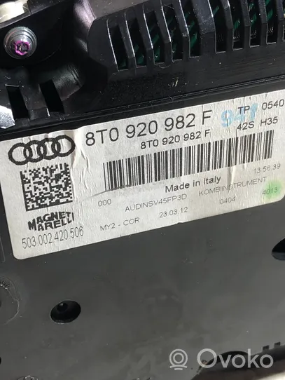 Audi Q5 SQ5 Geschwindigkeitsmesser Cockpit 8T0920982F