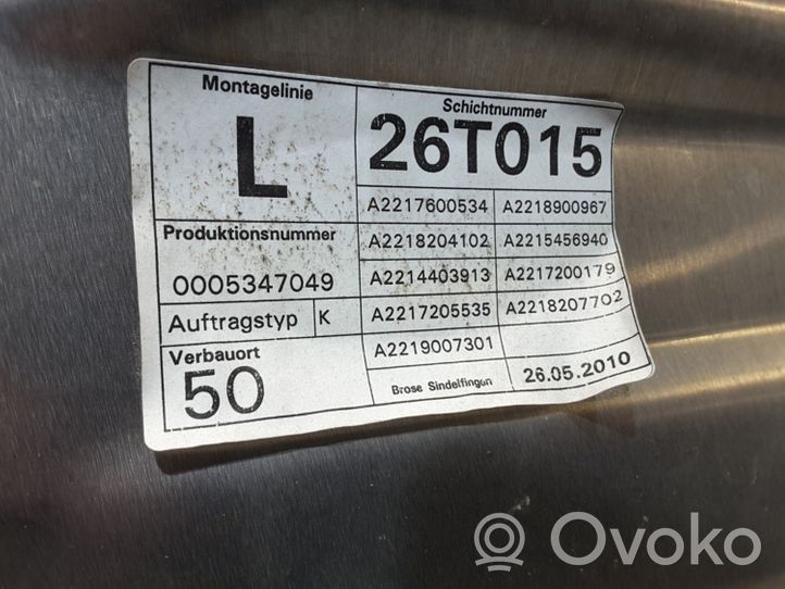 Mercedes-Benz S W221 Elektryczny podnośnik szyby drzwi przednich A2217600534