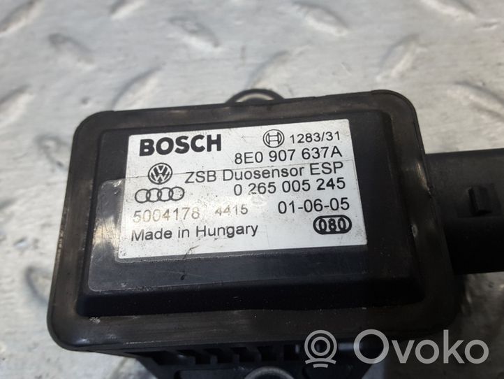 Volkswagen PASSAT B6 Sensor ESP de aceleración de frecuencia del intermitente 8E0907637A