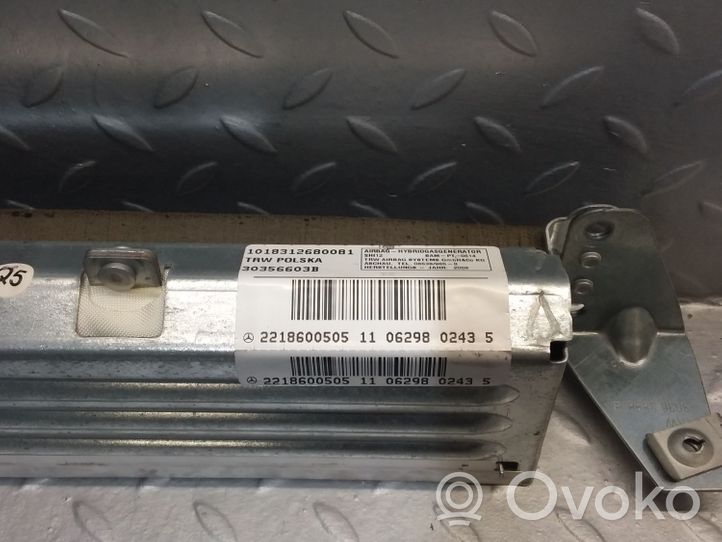 Mercedes-Benz S W221 Poduszka powietrzna Airbag drzwi tylnych A2218600505