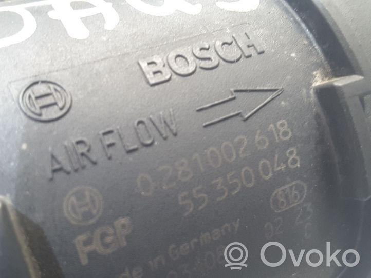 Opel Vectra C Caudalímetro de flujo del aire 0281002618