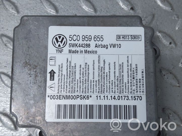 Volkswagen PASSAT B7 USA Oro pagalvių valdymo blokas 5C0959655