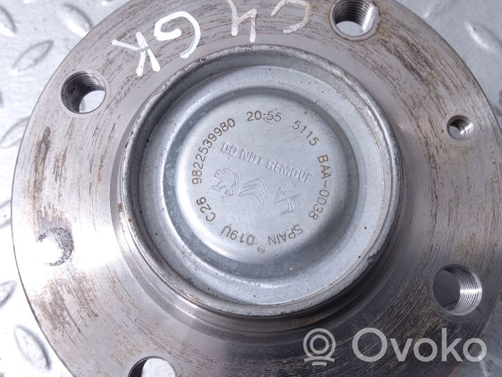 Citroen C4 III e-C4 Cuscinetto a sfera della ruota posteriore 9822539980