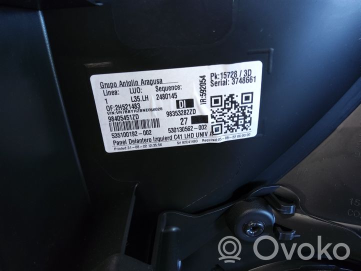 Citroen C4 III e-C4 Garnitures, kit cartes de siège intérieur avec porte QA1024757