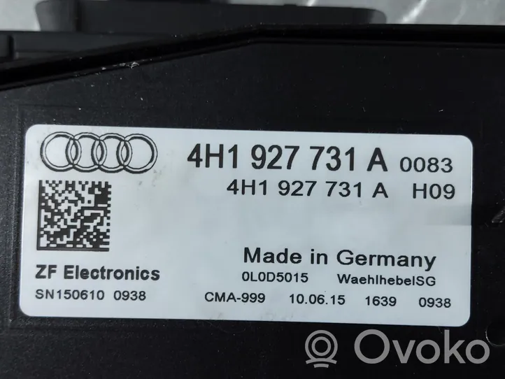 Audi A8 S8 D4 4H Vaihteenvalitsimen verhoilu 4H1927731A