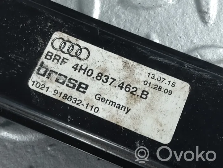 Audi A8 S8 D4 4H Etuoven ikkunan nostin moottorilla 4H0837462B