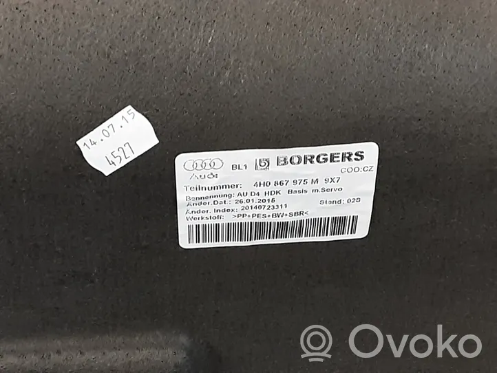 Audi A8 S8 D4 4H Основной отделочный щит 4H0867975M