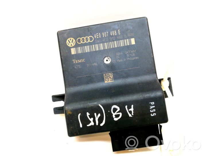 Audi A8 S8 D3 4E Module de passerelle 4E0907468E