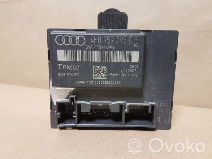 Audi A6 S6 C6 4F Durų elektronikos valdymo blokas 4F0959795E