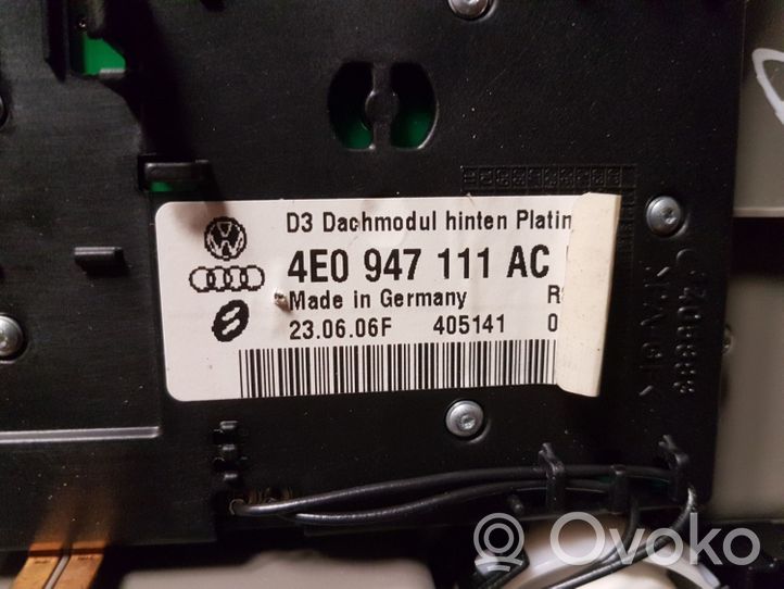 Audi A8 S8 D3 4E Illuminazione sedili anteriori 4E0947111AC