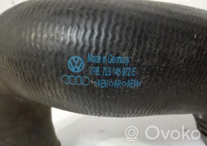 Audi Q7 4L Tube d'admission de tuyau de refroidisseur intermédiaire 7L6145972E