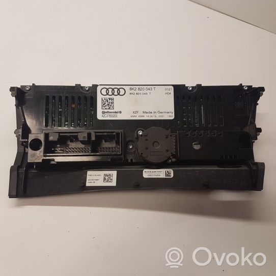 Audi RS4 Ilmastoinnin ohjainlaite 8K2820043T