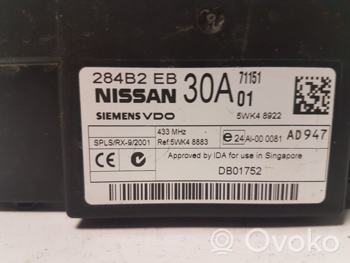 Nissan Navara Moduł / Sterownik komfortu 284B2EB30A