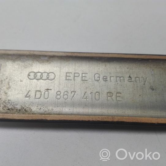 Audi A8 S8 D2 4D Moulure/baguette de porte avant 4D0867410