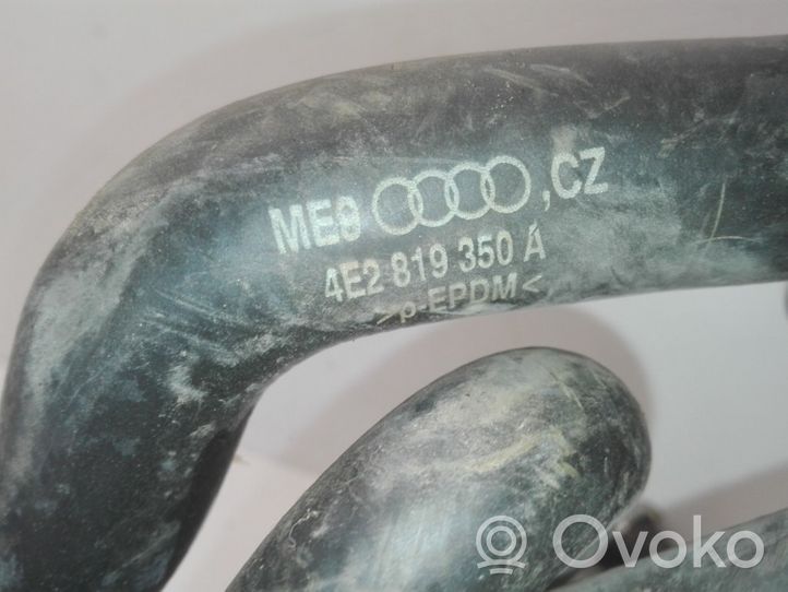 Audi A8 S8 D3 4E Tuyau de radiateur de chauffage 4E2819350A