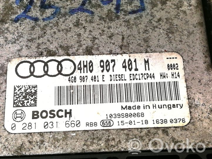 Audi A8 S8 D4 4H Centralina/modulo del motore 4H0907401M