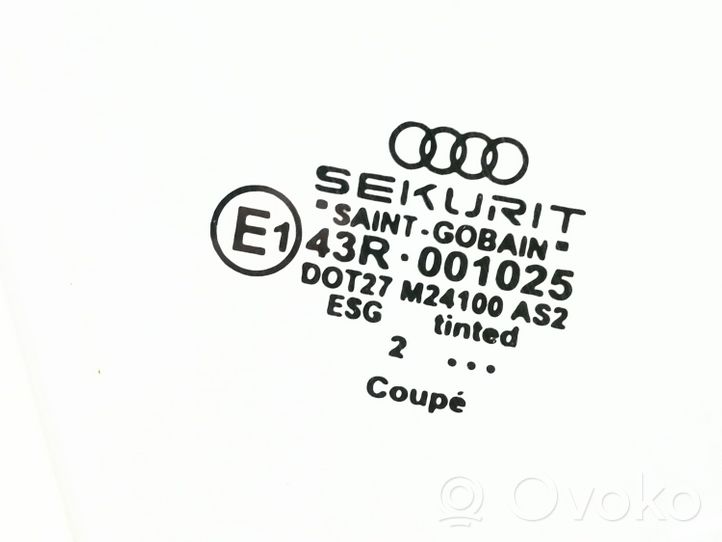 Audi TT Mk1 Mazā "A" tipa priekšējo durvju stikls 43R001025