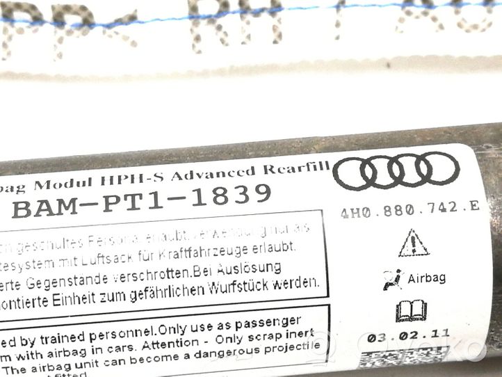 Audi A8 S8 D4 4H Airbag da tetto 4H0880742E