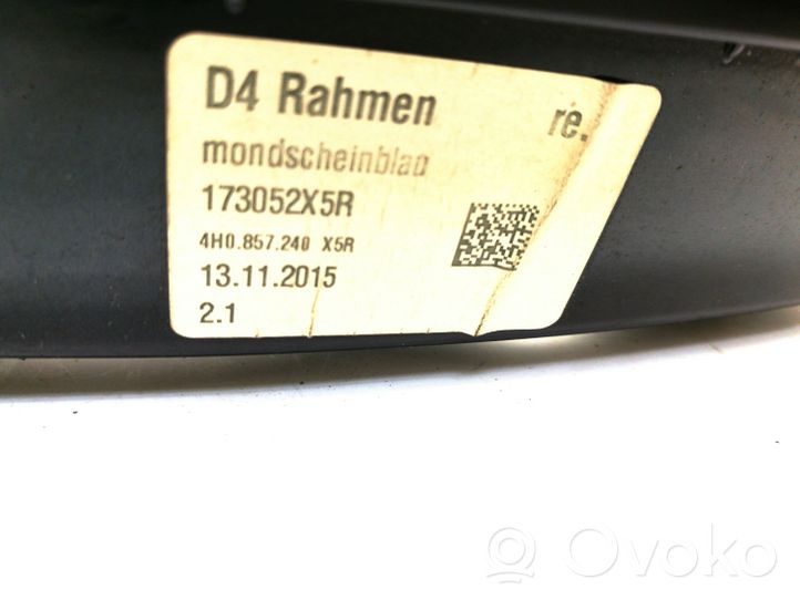 Audi A8 S8 D4 4H Coque de rétroviseur 4H0857240