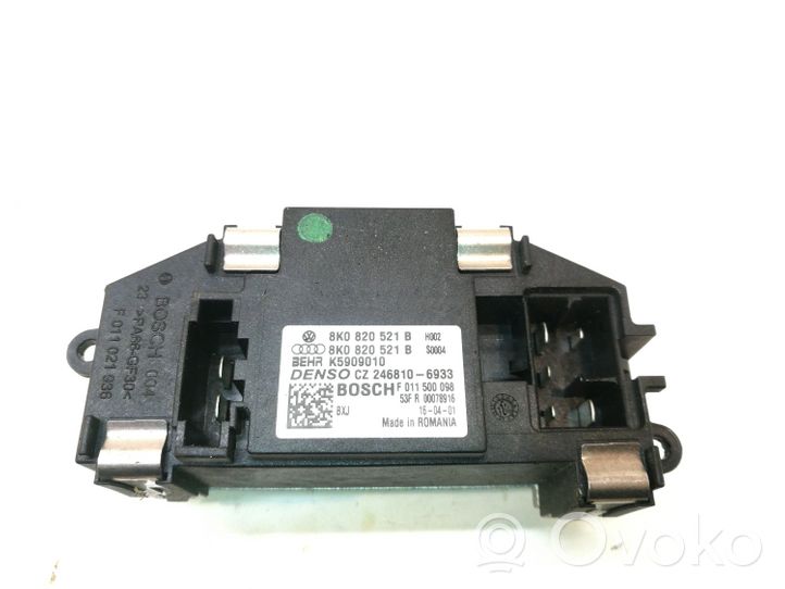 Audi A8 S8 D4 4H Heater blower motor/fan resistor 8K0820521B