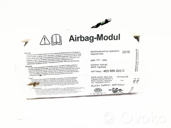 Audi A8 S8 D3 4E Airbag de passager 4E0880203C