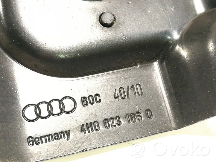 Audi A8 S8 D4 4H Rygiel / Zaczep zamka pokrywy przedniej / maski silnika 4H0823186D