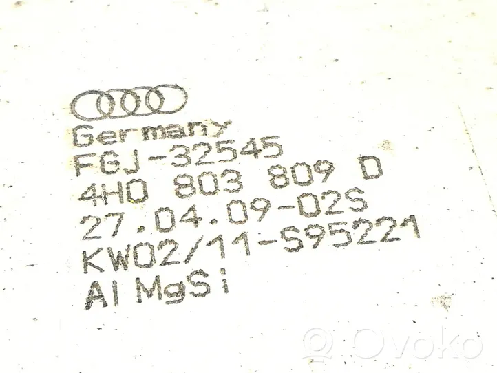 Audi A8 S8 D4 4H Altra parte sotto la carrozzeria 4H0803809D